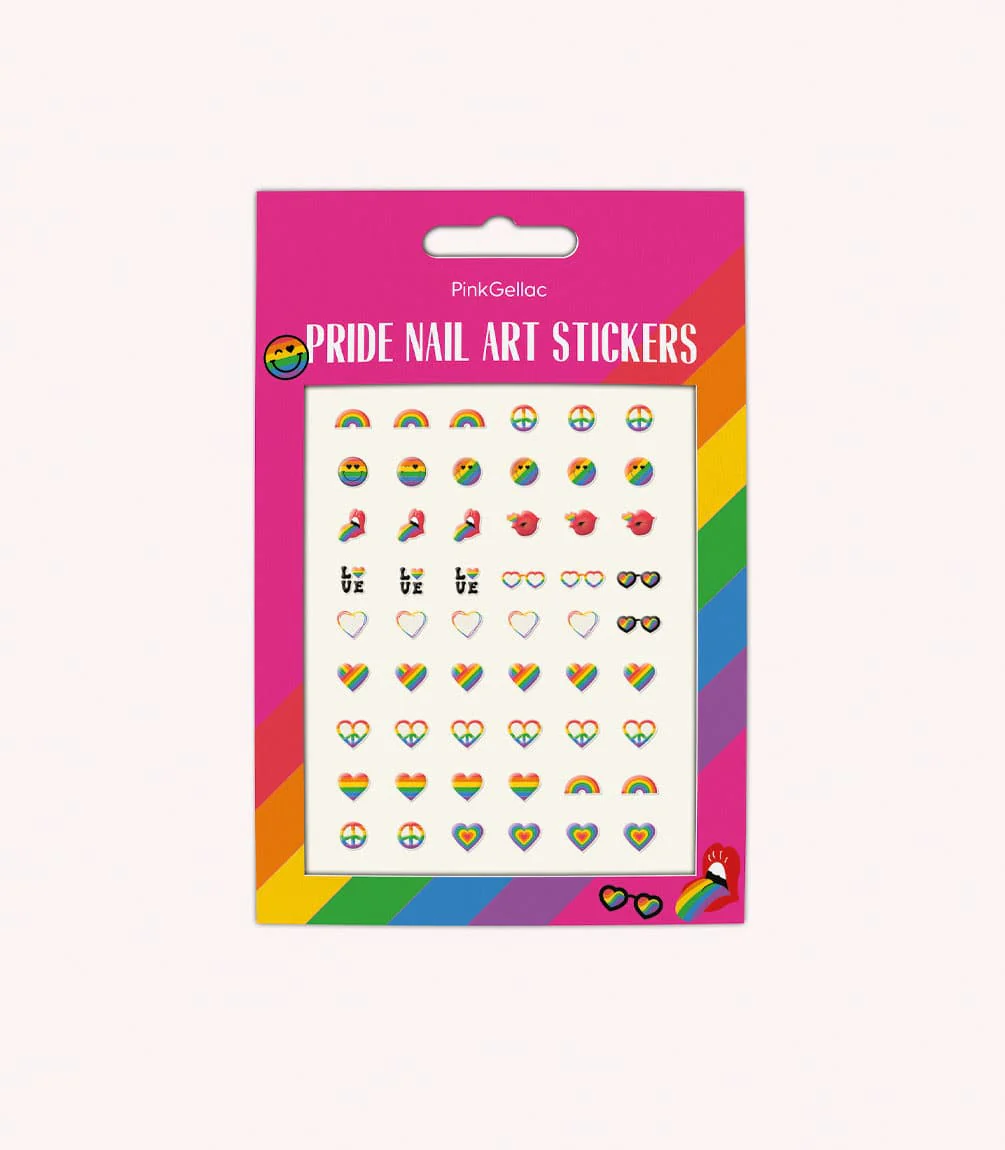 Pink Pride Sticker Pride Nail Art Stickers - Pink Gellac